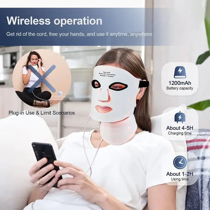 LED Silicone Facial Repair Mask