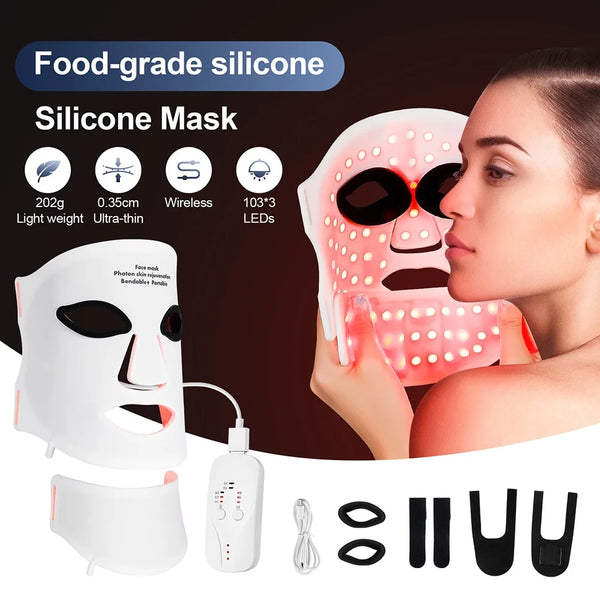 LED Silicone Facial Repair Mask