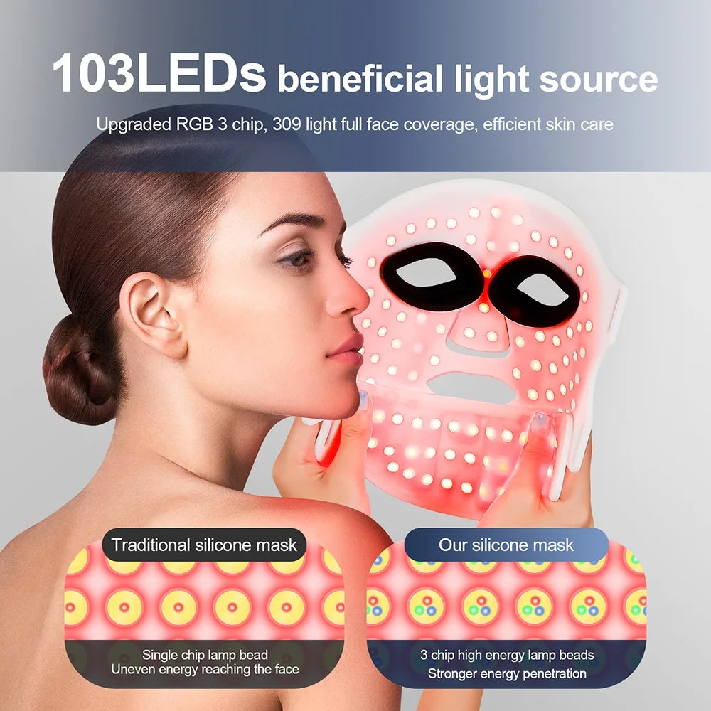 LED Silicone Facial Repair Mask